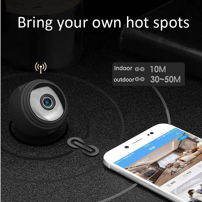 A9 WiFi мини камера беспроводная HD 1080P Портативная Домашняя безопасность Ночное