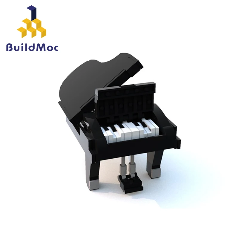 

MOC-13192 Creative The Piano Drum Guitar moc bricks Musical instrument grand piano Building Blocks Toys for Children gifts
