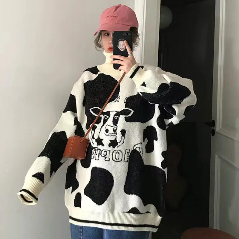

Sweater pullover autumn and winter new soft sweater female student Korean version loose wild sweater coat trend 2021