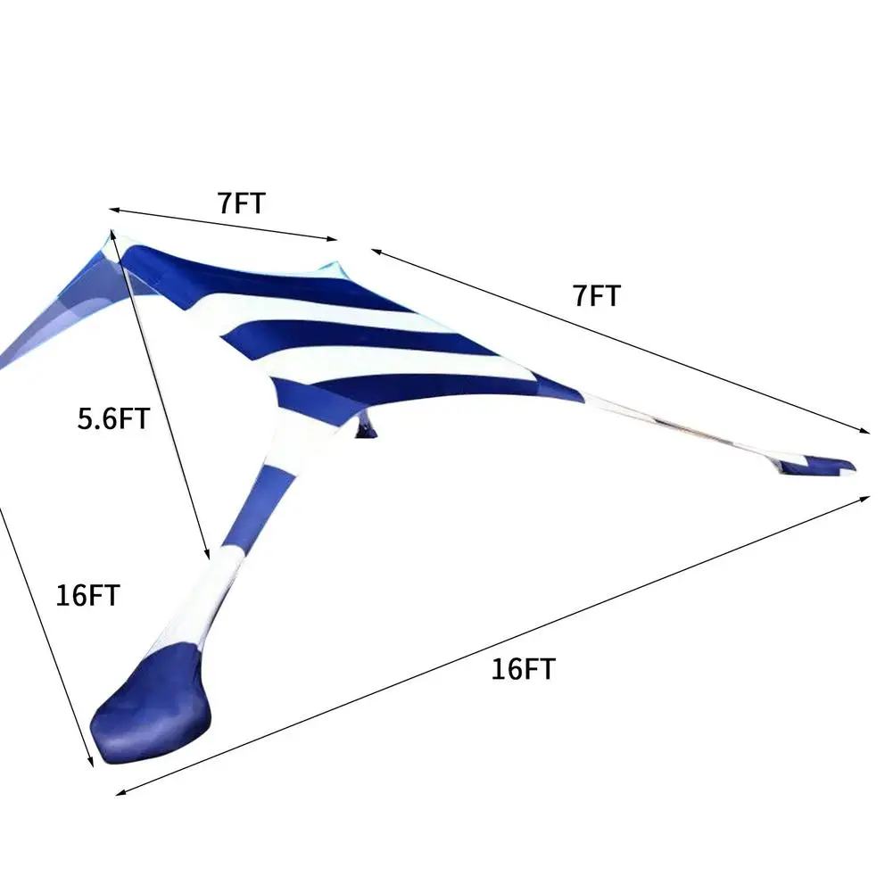 

Portable Beach Sunshade Awning Large Sunscreen Lightweight Outdoor Tent Anti-UV Camping Equipment Beach Sun Shelter Traveling