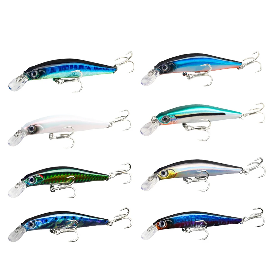 

Приманка для рыбной ловли Teagrt, 8 см, 8 г, японская светящаяся приманка-Рыбка, усовершенствованная упаковка, Тонущий Тип, длинная литая искусст...