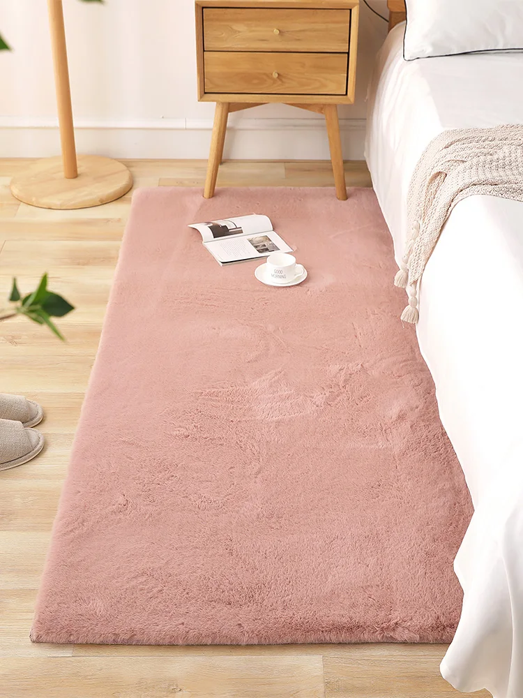 Ковер для спальни мягкие пушистые коврики с имитацией кроличьего меха в