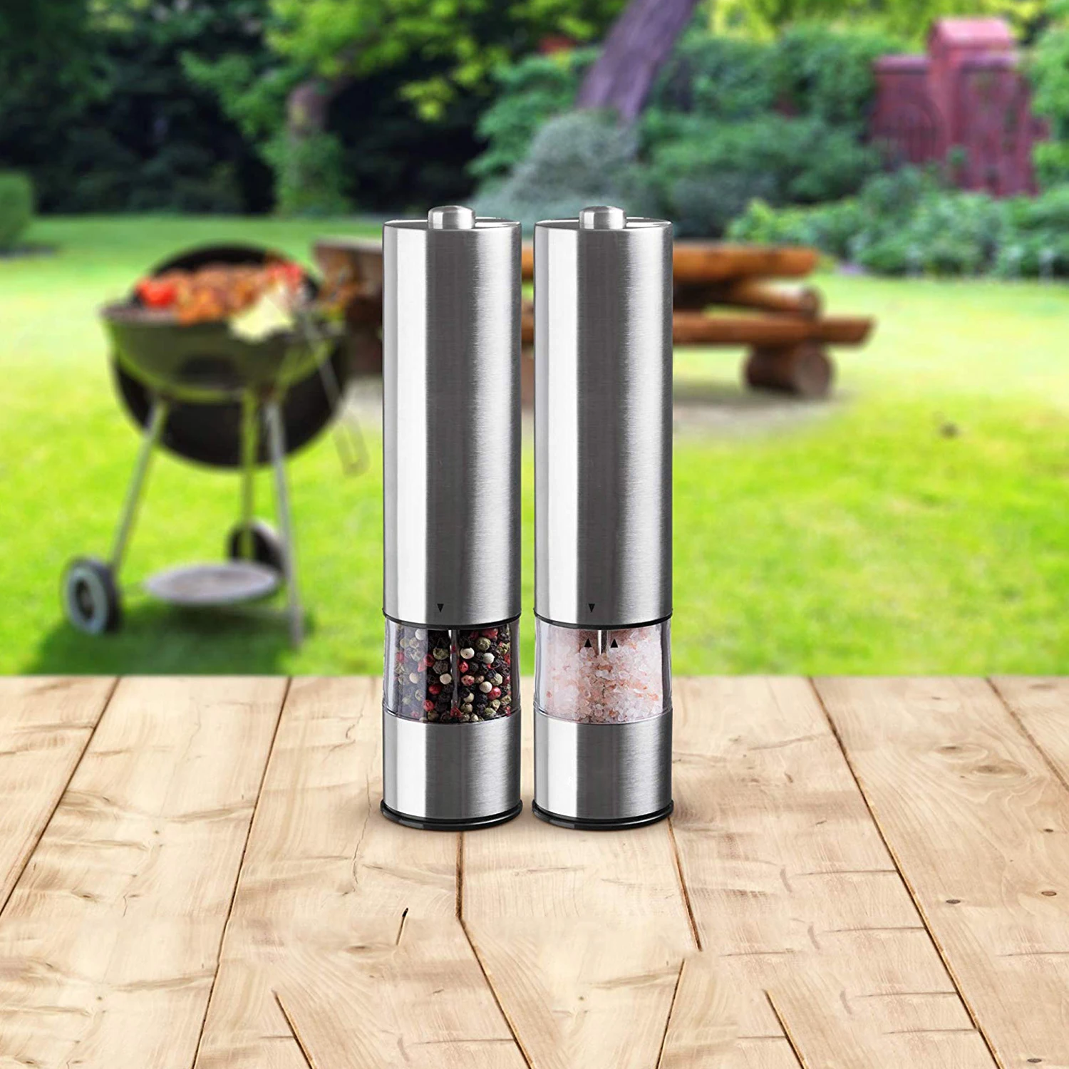 Электрический измельчитель соли и перца (1 шт.) электронный регулируемый вибратор