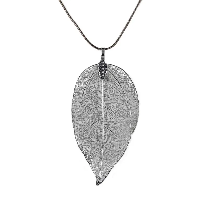 

Miraculous Sweater Coat Necklaces Ladies Girls Special Leaves Leaf Sweater Pendant Chain Jewelry For Womens Bijou Gift