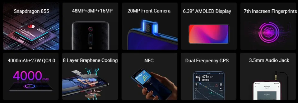 Смартфон Xiaomi Redmi K20 Pro с глобальной прошивкой, 8 Гб ОЗУ, 128 ГБ Восьмиядерный процессор Snapdragon 855, 13+ 48 МП, с тройной камерой, 4000 мАч, 6,39 дюйма