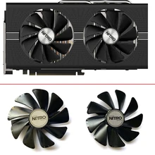 2PCS NEW CF1015H12D ETH Cooler Fan For Sapphire Radeon RX 470 570 NITRO Mining Edition RX580 RX480 Gaming Video Card Cooling Fan