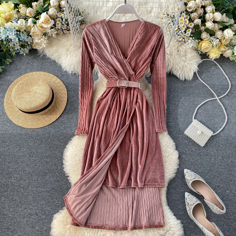 2020 Новая модная женская одежда зимнее платье |