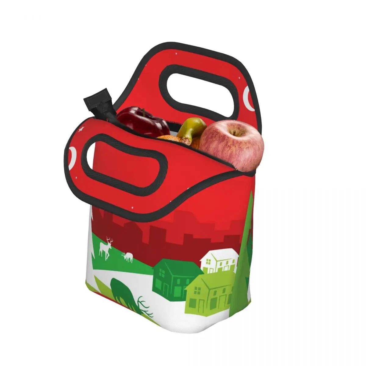 

Рождественские праздники, красные, рождественские сезонные мужские и женские сумки для обеда