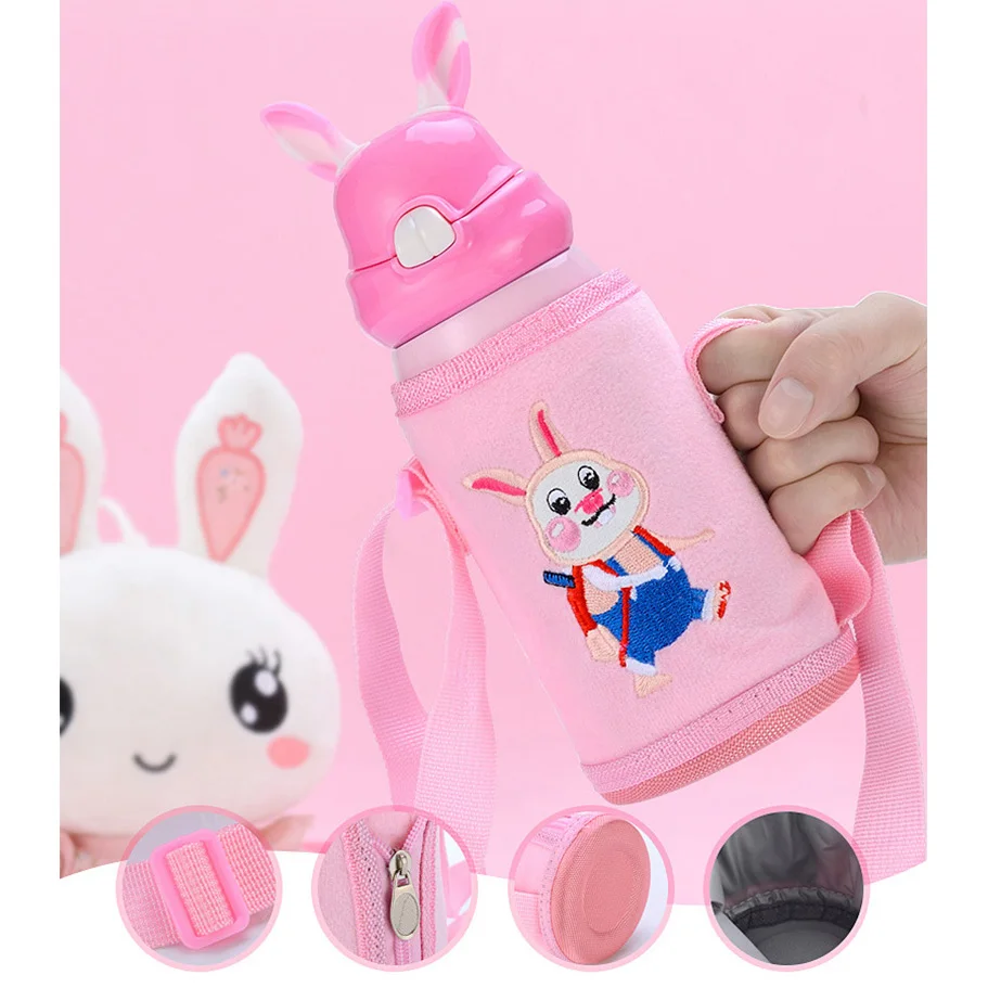 316 вакуумная фляжка из нержавеющей стали для детей подарки милый кролик термос