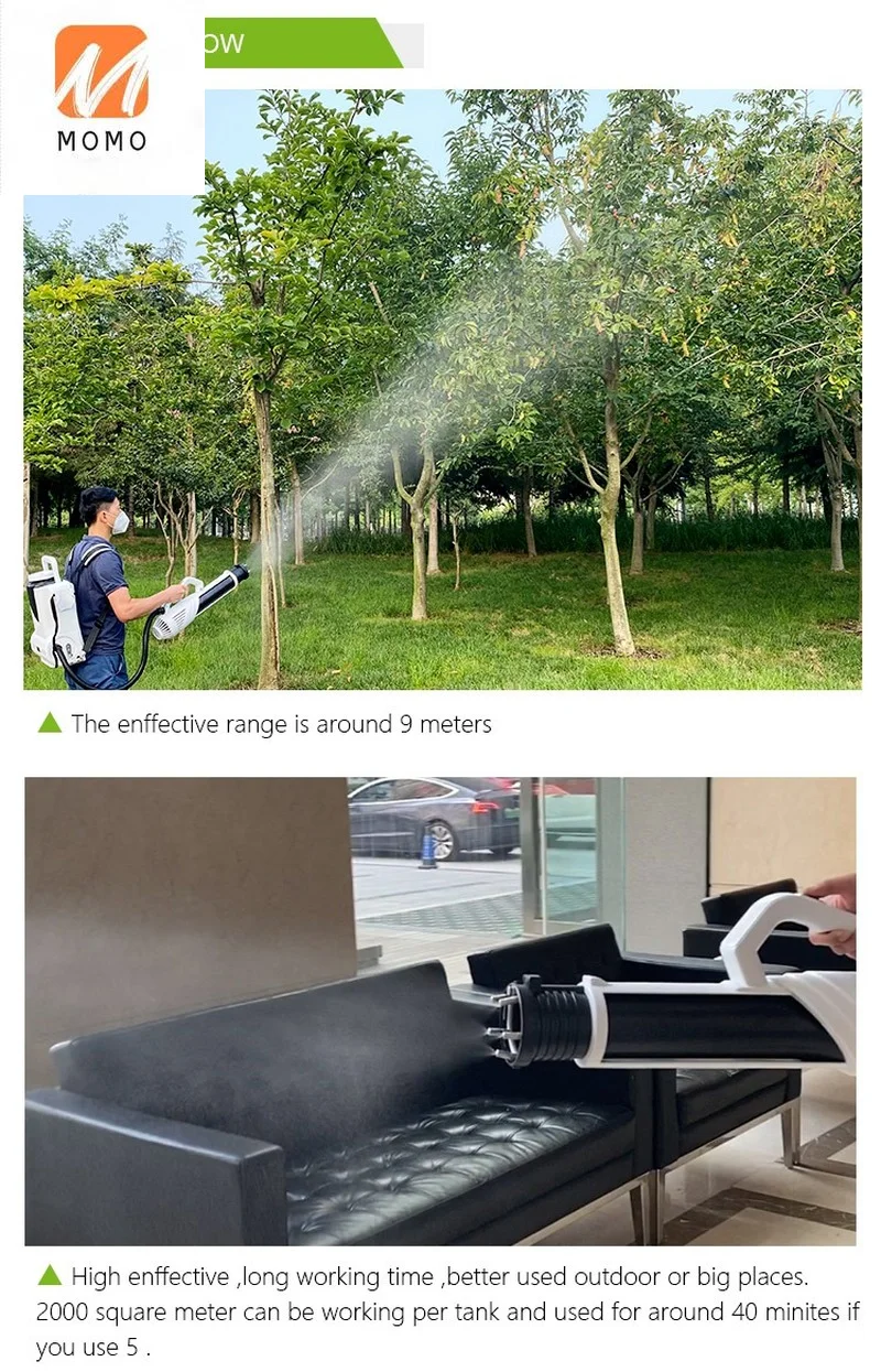 

public place disinfection portable electrostatic mist sprayer disinfection