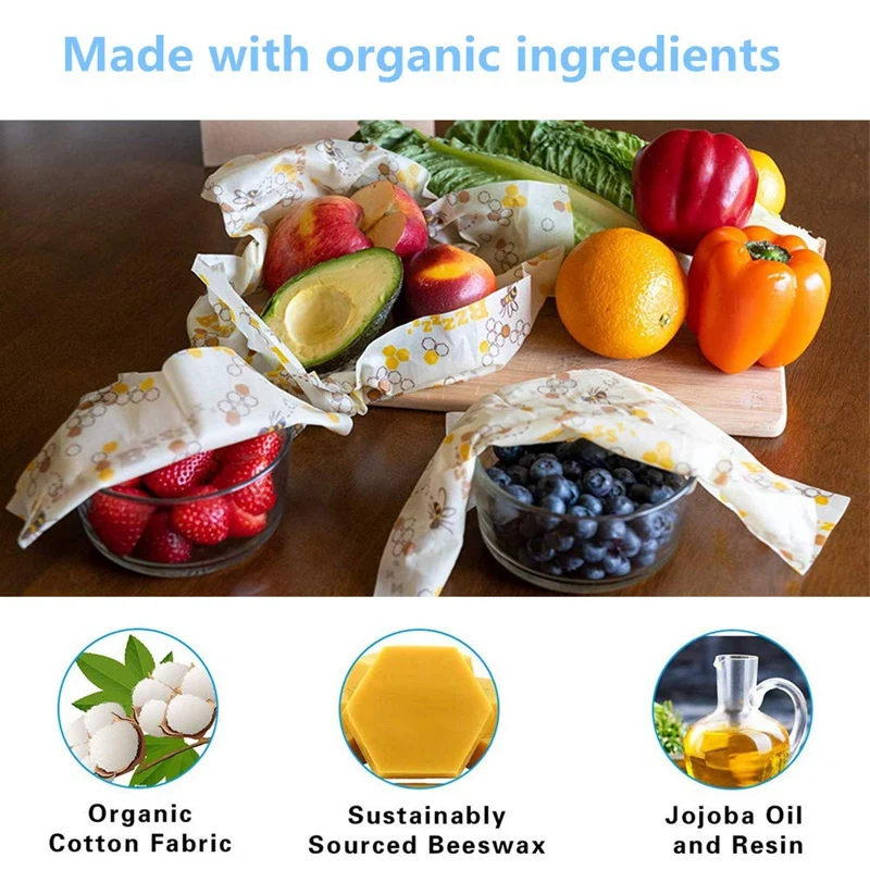 Пчелиный воск пищевая обертка рулон многоразовая пчелиная пластиковая