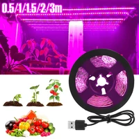 3m led grow light strip full spectrum uv lamps for plants waterproof phyto tape with adapter and switch for greenhouse grow tent