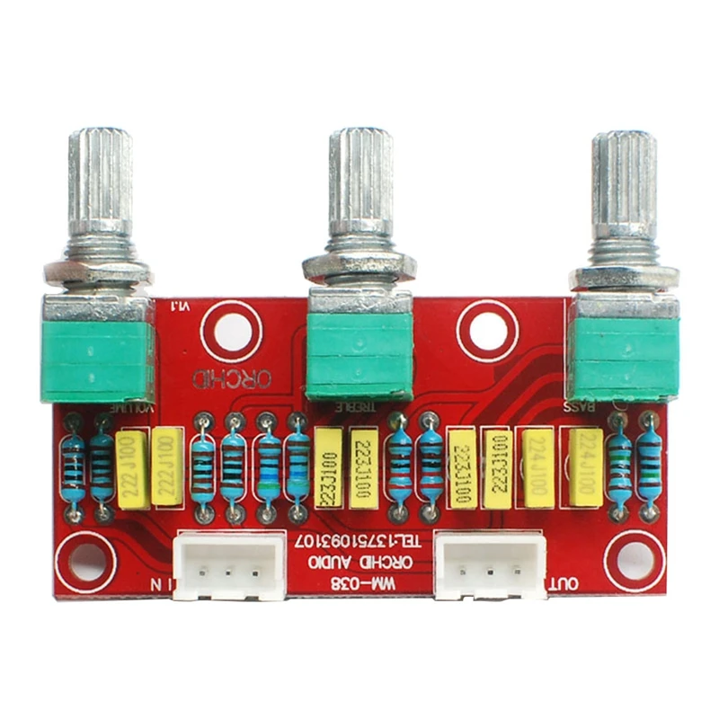 HIFI усилитель пассивный тон плата бас тройной регулятор громкости преампер доска