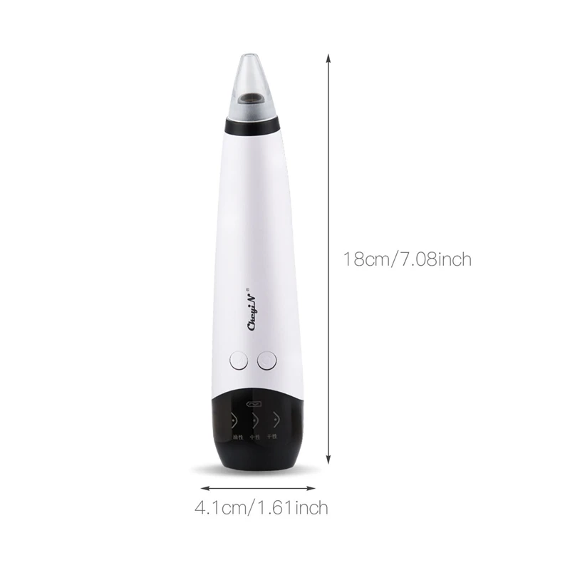 

USB Rechargeable Blackhead Remover Face Pore Deep Cleaning Instrument Hot Compress Vacuum Suction Face Cleaner Acne Extractor 31