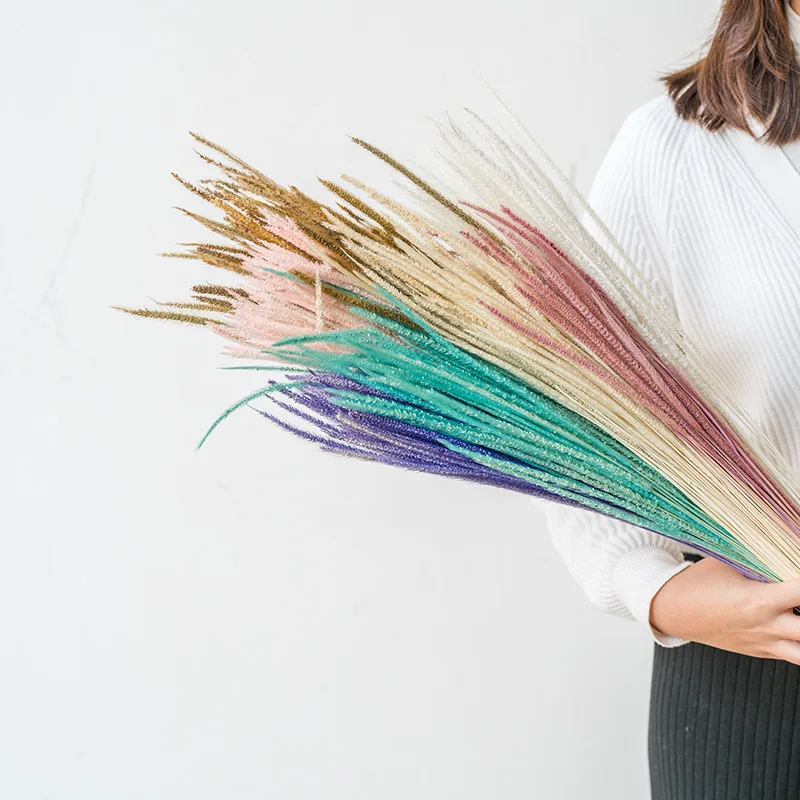 

Wedding Marriage Decoration Supplies Preserved Unicorn Grass Dry Flower Arrangement Home Party Natural Dried Flowers Bouquet