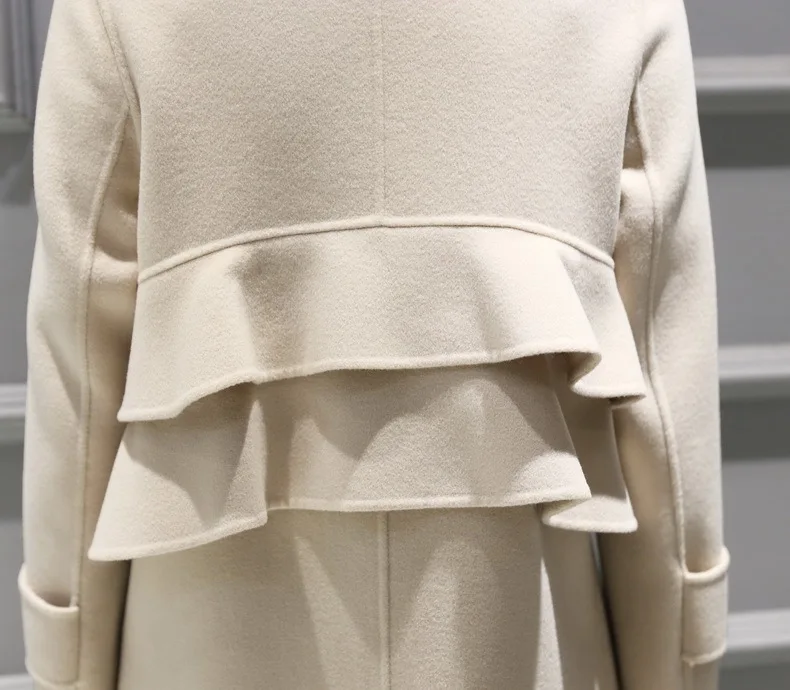 Шерстяное пальто 100% Женская Корейская длинная куртка 2020 осенне-зимняя женское