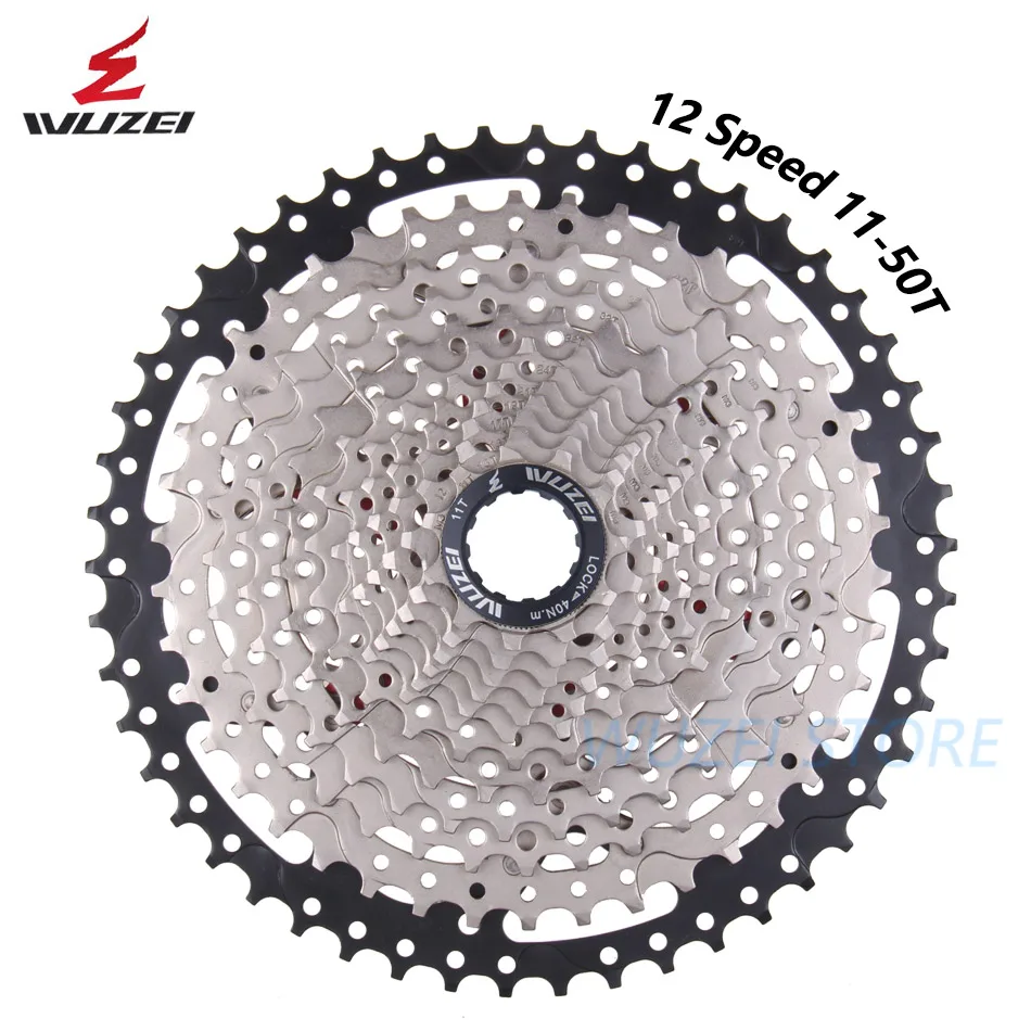 WUZEI MTB кассета 8S/9S/10S/11/12 Скорость 32/36/40/42/46/50/52T Сталь звездочки горный велосипедный
