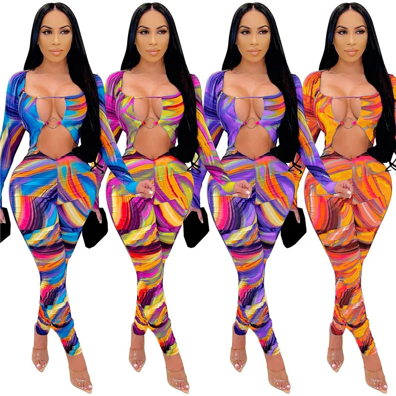 

YEYA Узкие Цветные комбинезоны с принтом груди Обёрточная бумага с открытыми плечами, сексуальное платье без рукавов, на шнуровке, с низким вы...