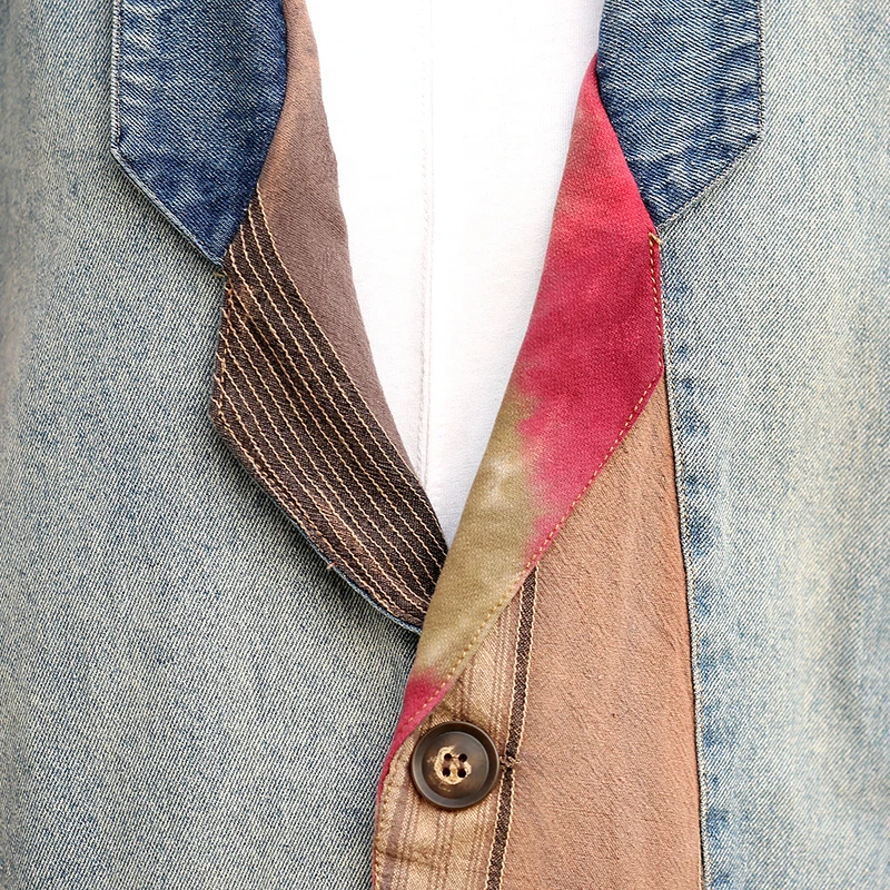 

Max LuLu 2020 Korean Luxury Brand Clothes Women Vintage Denim Coats Ladies Printed Casual Jackets Female Loose Blazers Plus Size