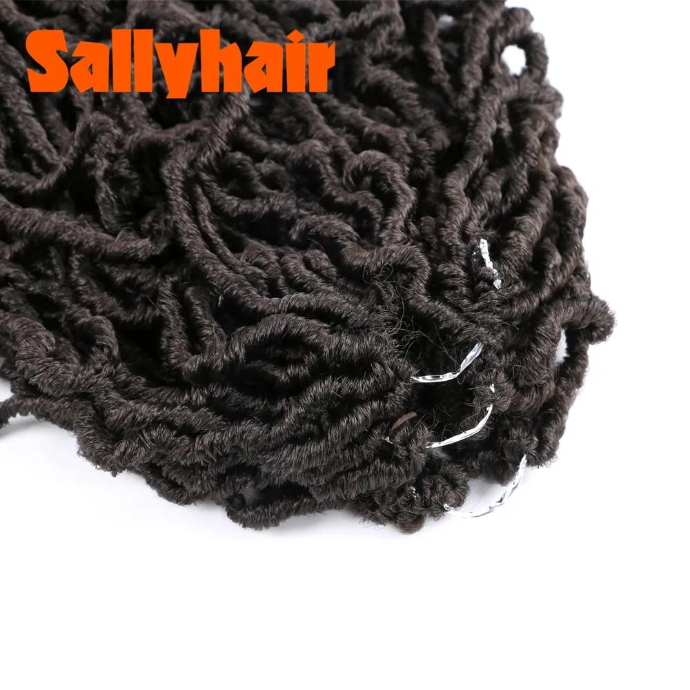 Sallyhair мягкий страшный Бобби Босс Nu Locs вязаные волосы 21 пряди/упаковка Омбре