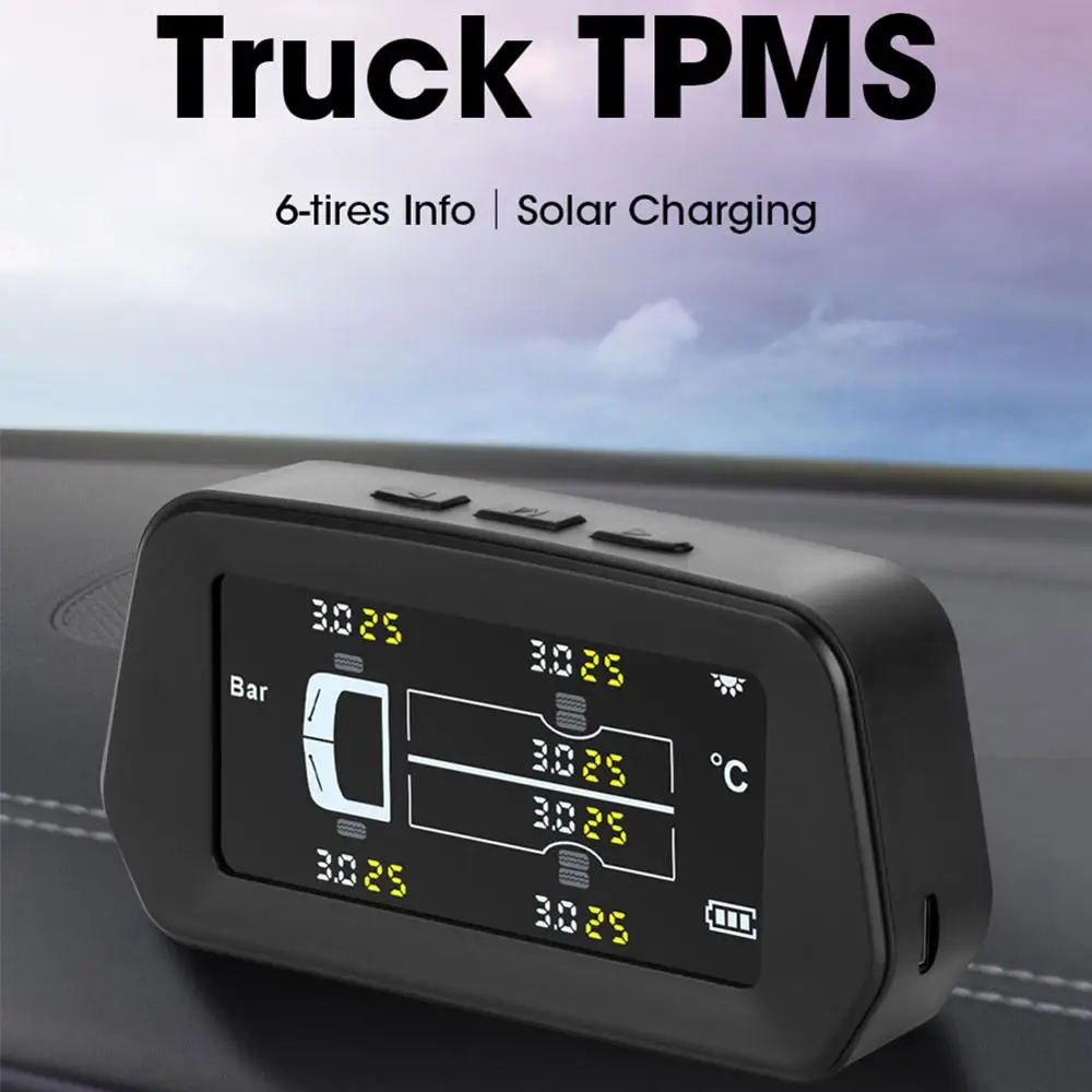 TPMS автоматический контроль яркости USB и солнечная зарядка для автомобильных шин