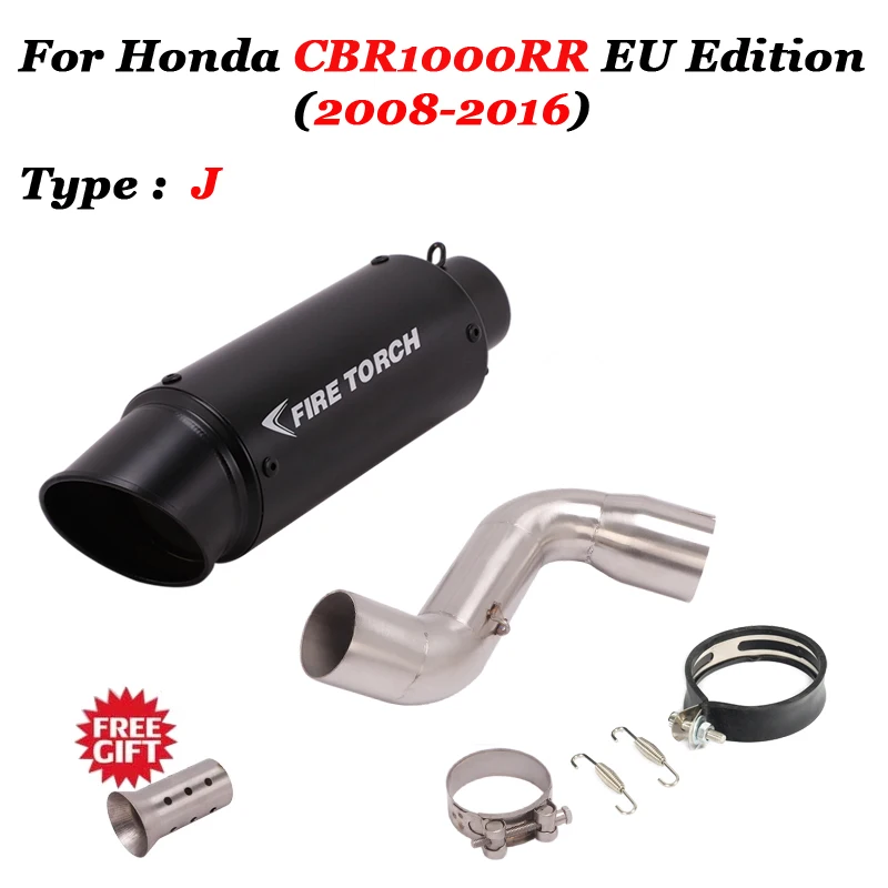 Слипоны для Honda CBR1000RR 2008-2016 мотоцикл выхлопной среднего звена трубы Escape Moto дБ
