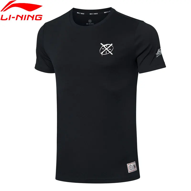 Li-Ning Men Wade Basketball One Last Dance Jersey Regular Fit Cotton LiNing li ning Sports T-shirts Tees Tops AHSP673 MTS3114 | Спорт и