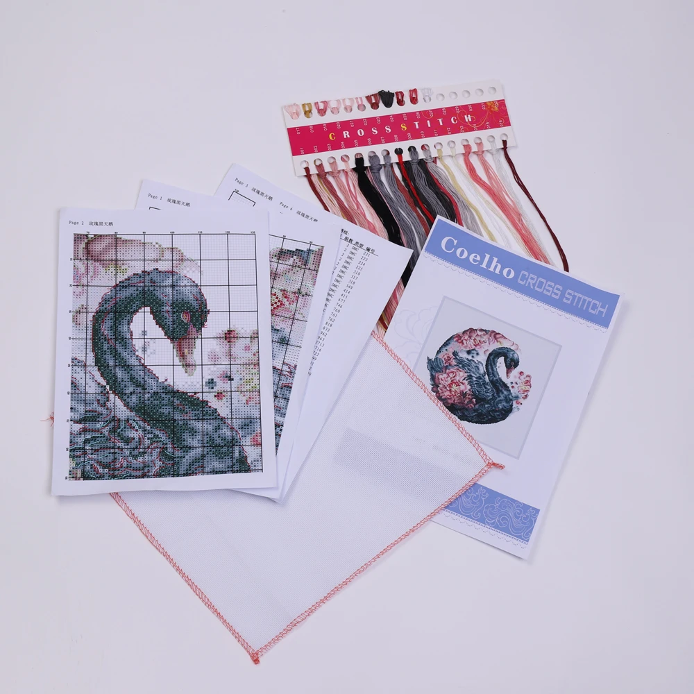 

Pink flamingo patterns Counted Cross Stitch 11CT 14CT DIY Chinese Cross Stitch Kits Embroidery Needlework Sets