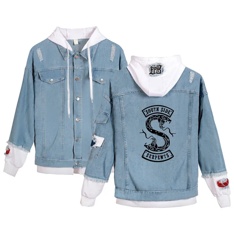 style 1 "South Side Serpents" ривердейл Southside костюм, Толстовка Куртка ривердейл толстовки змеи пуловер Для женщин Толстовка-Кенгурушка для девочки - Color: style 1