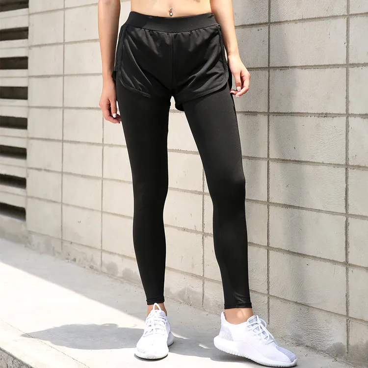 long pant 8 Женские шорты для фитнеса, женские шорты для йоги, шорты с высокой талией, короткие штаны, дышащая бесшовная спортивная одежда, шорты для бега на завязках - Цвет: long pant 8