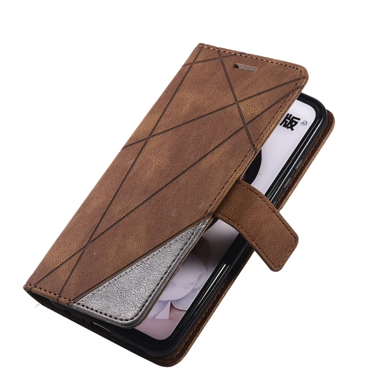 

For Huawei Honour 9 10 Lite Leather Flip Case For Huawei Honour 9A 9S 9C Y5P Y6P Y7P 2020 Enjoy 7S Matte stripe Phone Cover Case