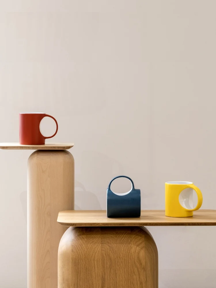 Большие круглые дизайнерские керамические кружки кофейная кружка офисные чашки