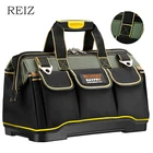 Сумки REIZ для инструментов 13161820 дюймов, водонепроницаемая сумка из ткани Оксфорд для инструментов, сумка для хранения инструментов, сумки через плечо с несколькими карманами для электрика