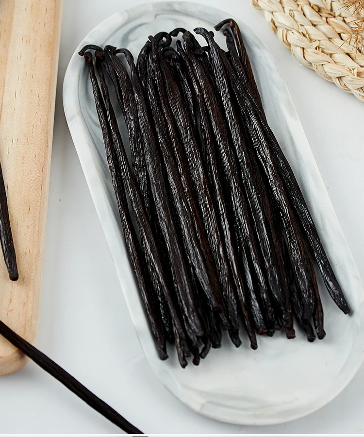 Органические Мадагаскарские изысканные Ванильные бобы 17-20 см свежий Бурбон