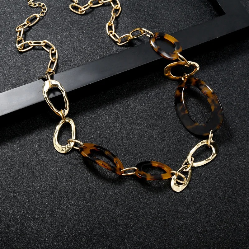 Длинная цепочка для свитера женские подвески &quotЛеопард&quot ожерелье s ювелирные