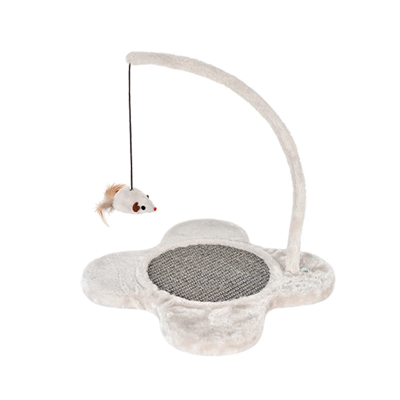 

Anti-slip Soft Multifunctional Cat Scratcher Scratching Mat Sisal Cat Scratcher Mat With Haning Mouse Toy For Cats Drop Shipping