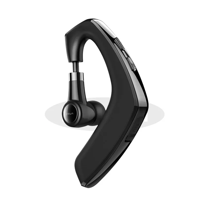 Новейшие деловые Bluetooth наушники с микрофоном, беспроводные наушники, bluetooth-гарнитура для вождения автомобиля - Цвет: Black