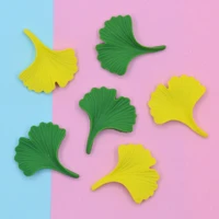 resin flatback ginkgo leaf cabochons for scrapbook embellishments crafts decoration card making supplies