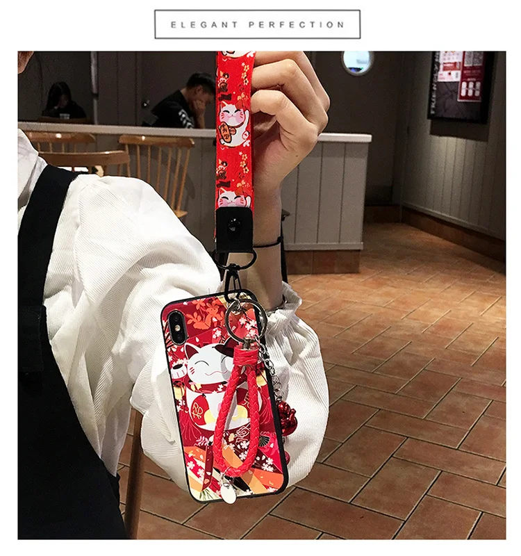 Чехол для Redmi note 7pro с котом Fortune милый чехол-накладка Lucky xiaomi mi 8 mi9se 9pro / 4/4X/6 чехол