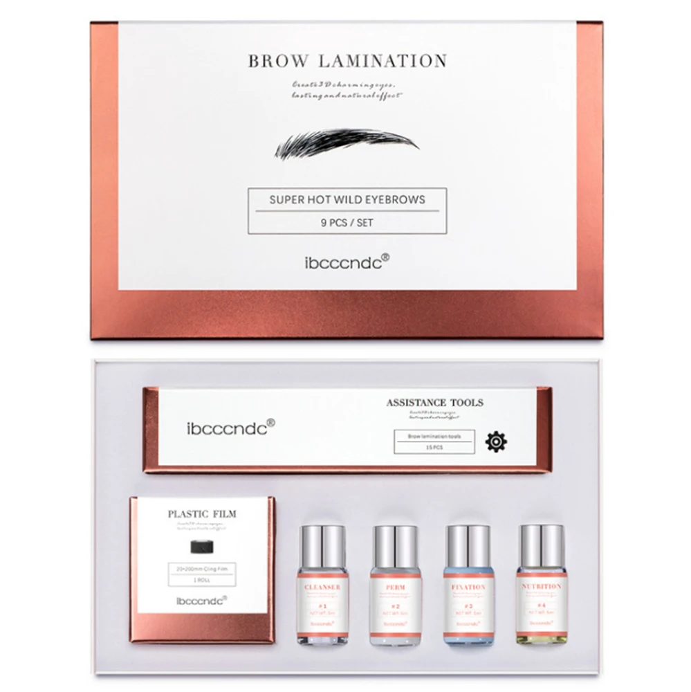

1set Fast Perming Brow Lamination Kit Eyebrow Lift Styling Brush Tools Styling Perming Setting Curling Brow Lamination Sets