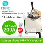 JBD умная BMS 13S до 20S 200A Lifepo4 литий-ионная Защитная плата Bluetooth APP Pack 48V 60V 72V 16S 14S реле высокой мощности