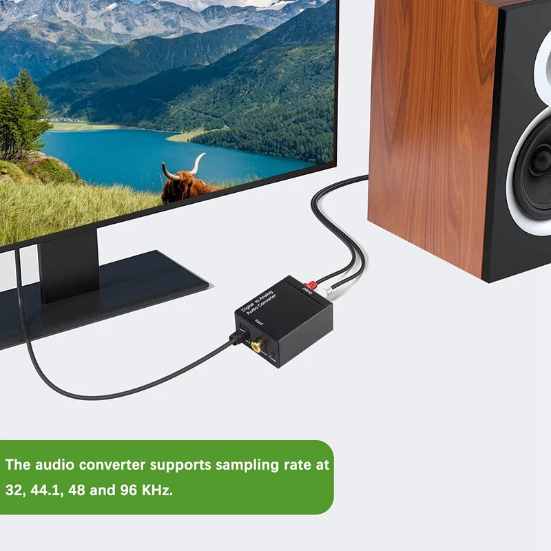 Аудиоконвертер аналоговый R/L Rca к цифровому коаксиальному кабелю/аудиоконвертер