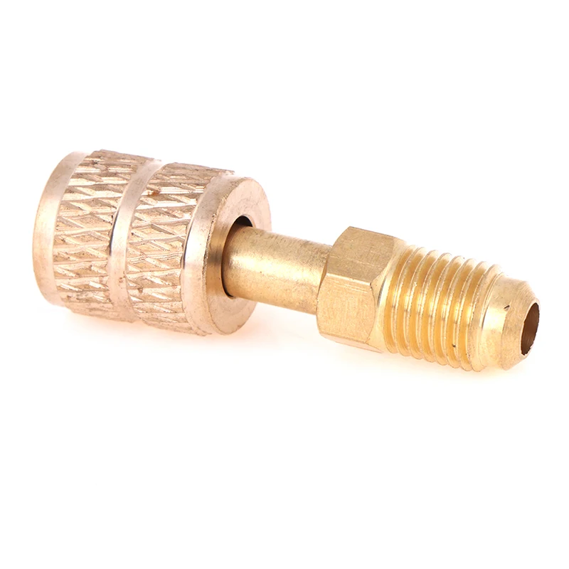 

Practical New 5/16" SAE Female To 1/4" Male For R410a R22 Gauge Hose Vacuum Pump Adaptor