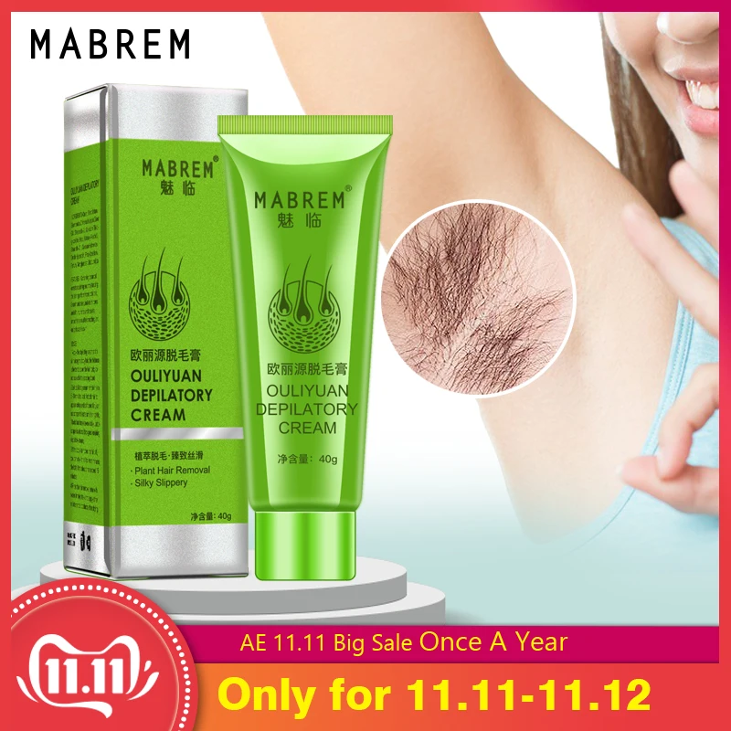 Hand Leg Hair Loss Depilatory Cream Clear Pore Dirt Removal Armpit Hair Care 40g