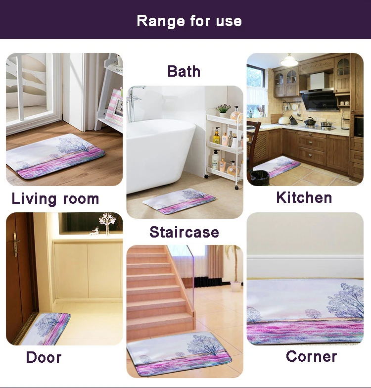 

Sparkling Ocean Wood Bridge Door Mat, Original Durable Flannel Door Mat, Indoor and Outdoor Door Mat, Waterproof, Easy to Clean,