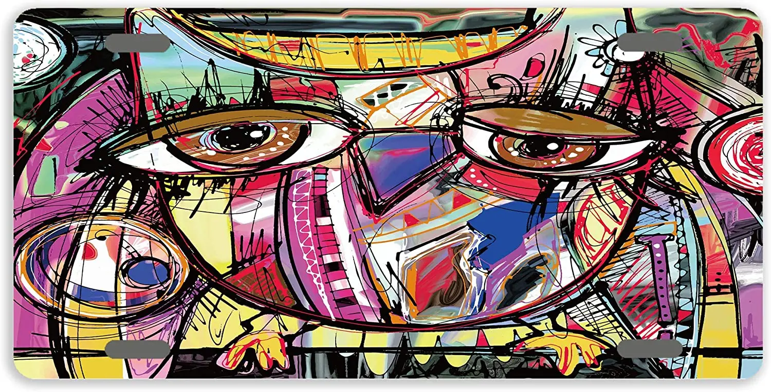 

Оригинальный Персонализированный Номерной Знак Anwei, необычная алюминиевая Автомобильная бирка, декоративная Автомобильная бирка, Металли...