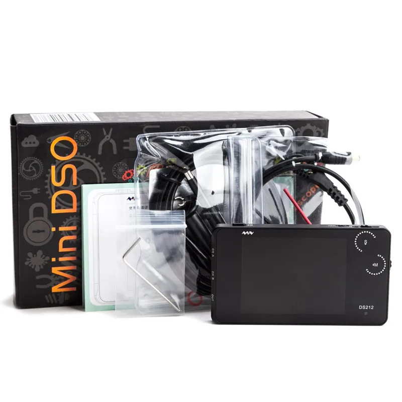 Портативный цифровой осциллограф Mini ARM DSO212 DS212 двухканальный частота