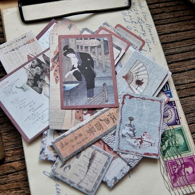 43 шт. винтажная крафт бумага декоративный нежелательный журнал ефемера ретро DIY