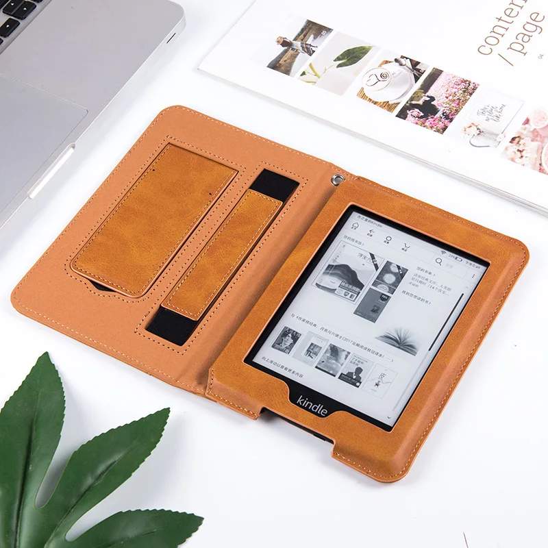 Чехол для Kindle Paperwhite(5th/6th и 7th/10th Gen)-чехол-подставка премиум класса из искусственной кожи с ремешком на руку и функцией автоматического сна/пробуждения
