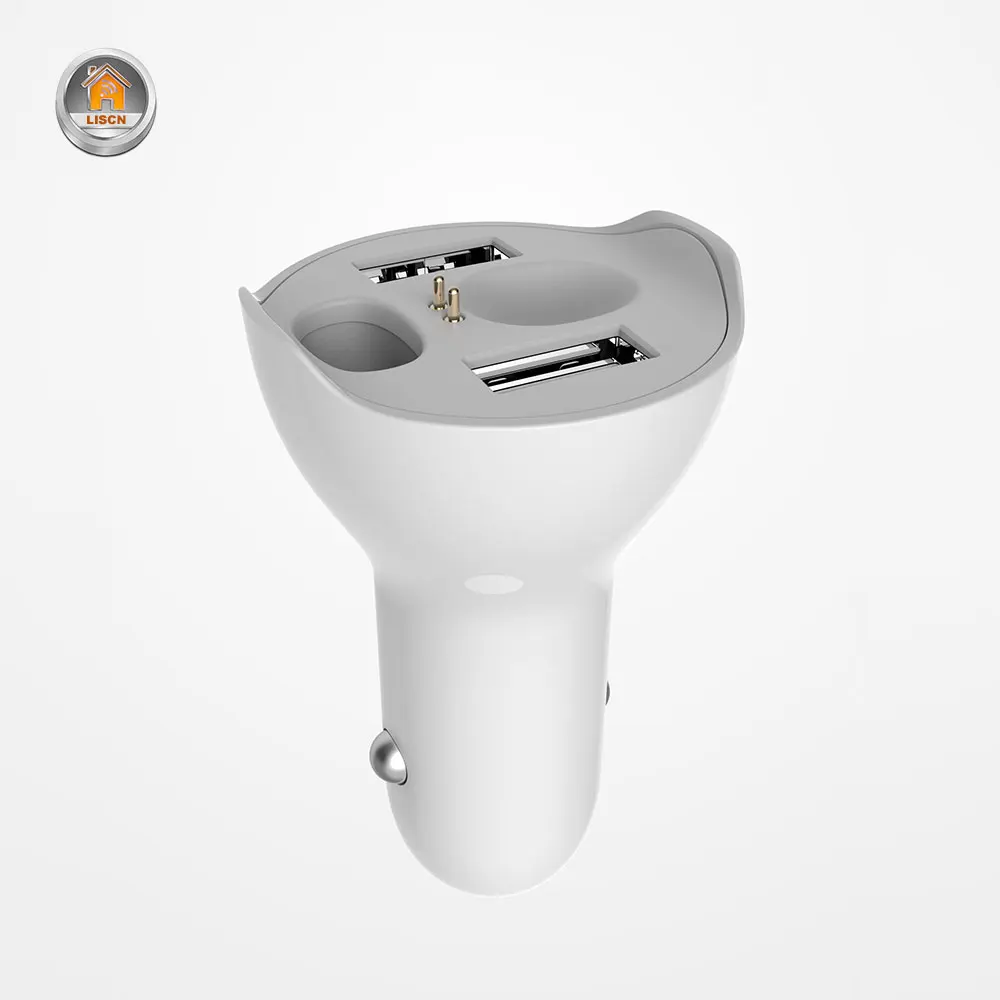 Автомобильное зарядное устройство 2 в 1 двойной USB адаптер 5A быстрая беспроводная